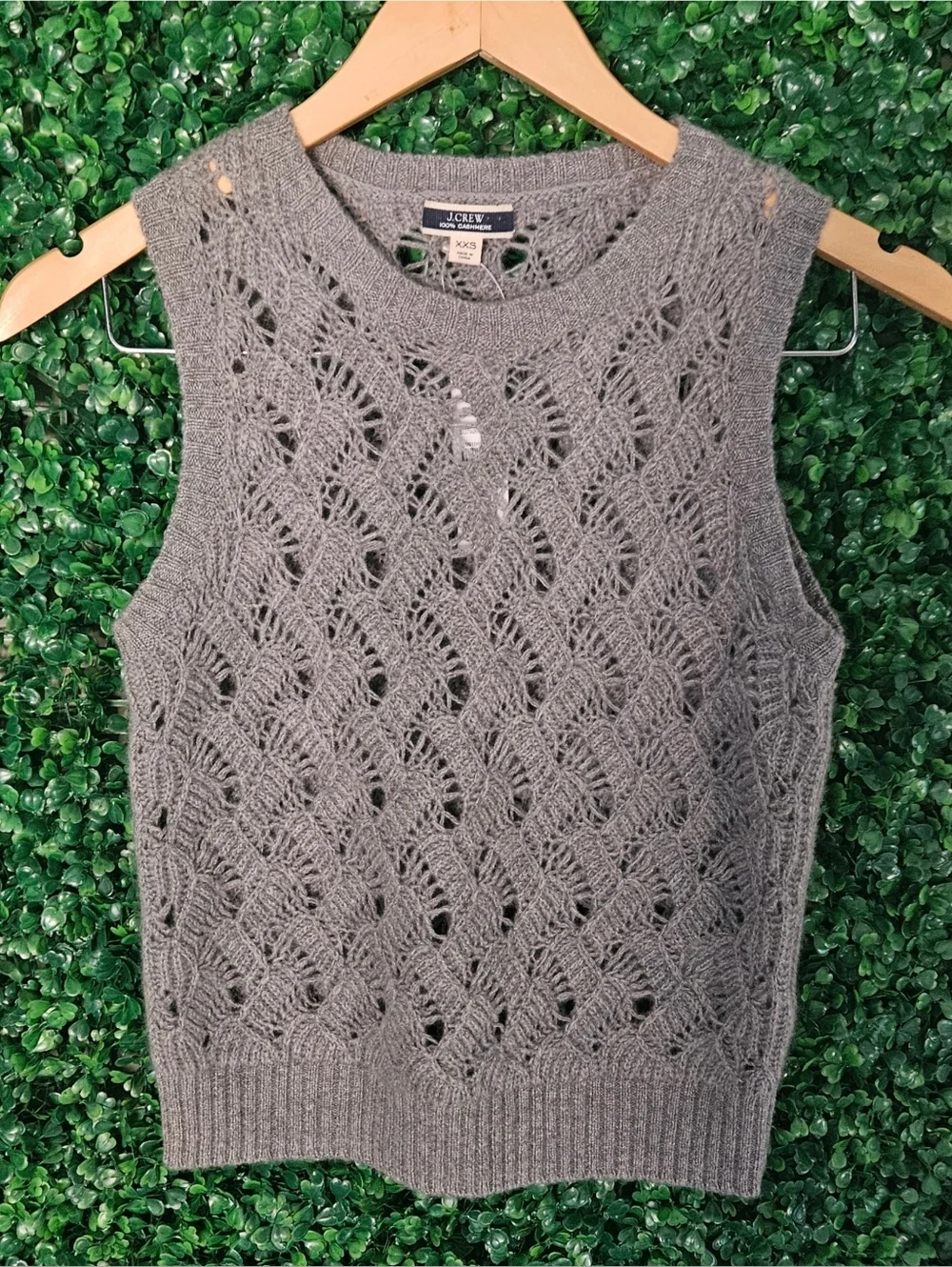 J.Crew Cashmere Pointelle Sweater Shell